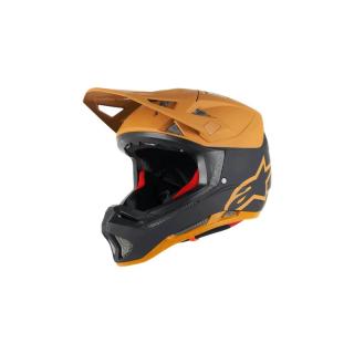 Casca Alpinestars Missile Tech Racer Helmet Black Dark Gold Matt L