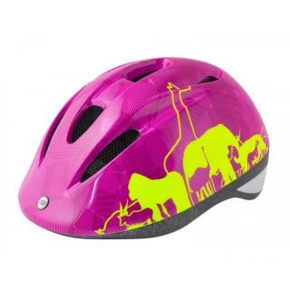Casca copii Force FUN Animals Fluo Pink S (48-54 cm)