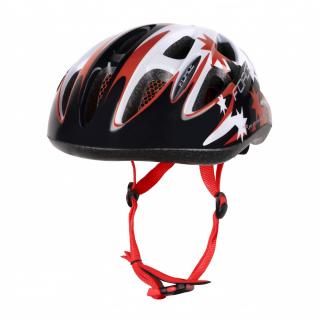 Casca Force Lark pentru copii negru rosu alb S (48-54 cm)