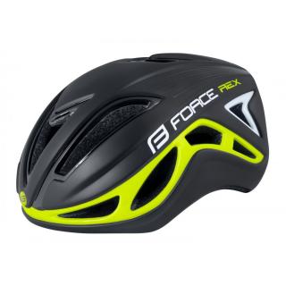 Casca Force Rex negru fluo M-L (58-61 cm)