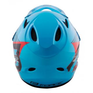 Casca Force Tiger Downhill Black Blue Red L-XL (59-61 cm)