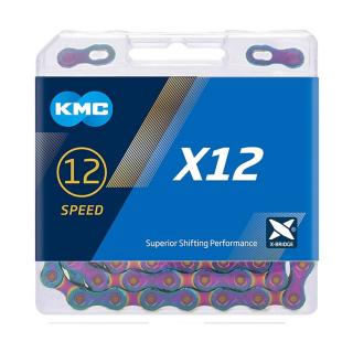 Lant KMC X12 Aurora Blue 12 viteze 126 zale ceruit