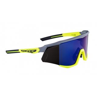 Ochelari Force Sonic lentila albastra oglinda gri fluo