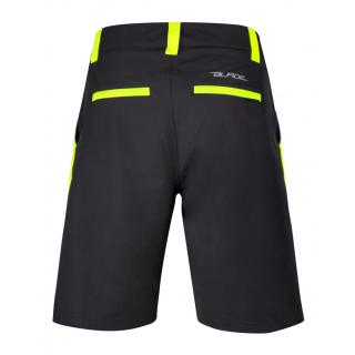 Pantaloni Force Blade MTB cu sub-pantaloni cu bazon Negru Fluo S