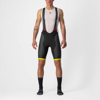 Pantaloni scurti cu bretele Castelli Competizione Kit Negru Galben Fluo M