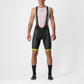 Pantaloni scurti cu bretele Castelli Competizione Kit Negru Galben Fluo S