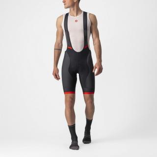 Pantaloni scurti cu bretele Castelli Competizione Kit Negru Rosu S