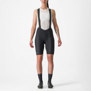 Pantaloni scurti cu bretele Castelli Espresso W DT de dama Negru L