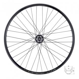 Roata spate 27.5 Force Basic XC Disc 584x19 36h neagra