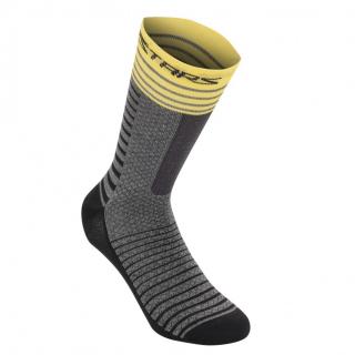 Sosete Alpinestars Drop Socks 19 Mid Gray Yellow L