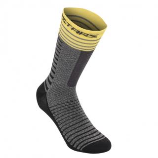 Sosete Alpinestars Drop Socks 19 Mid Gray Yellow S