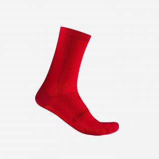 Sosete Castelli Espresso 18 unisex rosu aprins L XL 40-43