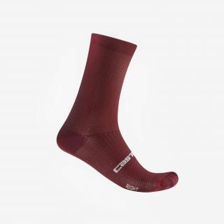 Sosete Castelli Espresso 18 unisex visiniu inchis L XL 40-43