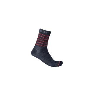 Sosete Castelli Go 15 Bleumarin Rosu S M 36-39