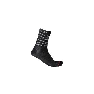Sosete Castelli Go 15 Negru Alb S M 36-39