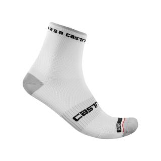 Sosete Castelli Rosso Corsa PRO 9 Alb S M 36-39