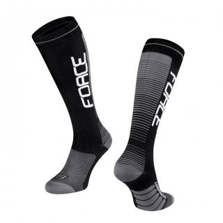 Sosete Force F Compress negru gri XXS-XS (33-35)