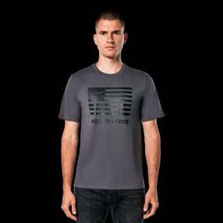 Tricou Alpinestars Flag CSF Tee Charcoal Black L