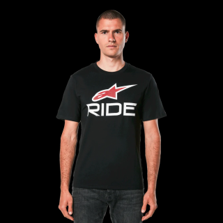 Tricou Alpinestars Ride 4.0 CSF Tee Black White Red XL