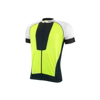 Tricou ciclism Force Air negru alb fluo S