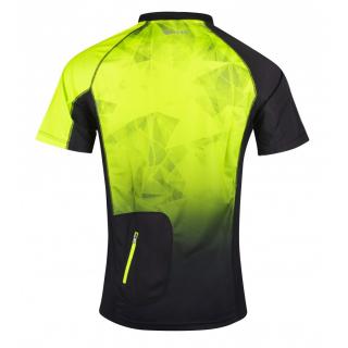 Tricou ciclism Force MTB Core fluo negru XS