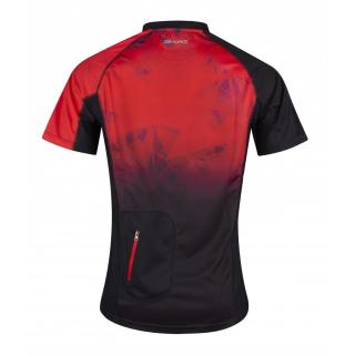 Tricou ciclism Force MTB Core rosu negru 3XL