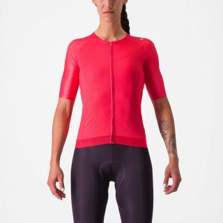 Tricou cu maneca scurta Castelli Aero PRO 7.0 W de dama Rosu S