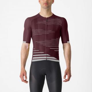 Tricou cu maneca scurta Castelli Climbers 4.0 Visiniu Gri L