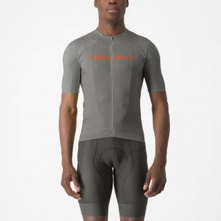 Tricou cu maneca scurta Castelli Elements Gri Portocaliu XL