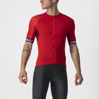Tricou cu maneca scurta Castelli Entrata VI Rosu Visiniu XXL