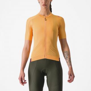 Tricou cu maneca scurta Castelli Espresso W de dama Portocaliu Visiniu M