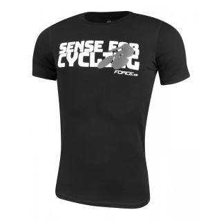 Tricou Force Sense negru print alb M