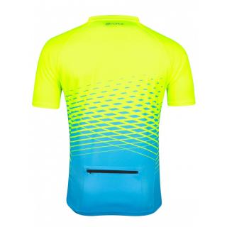 Tricou maneca scurta Force MTB Angle albastru fluo L