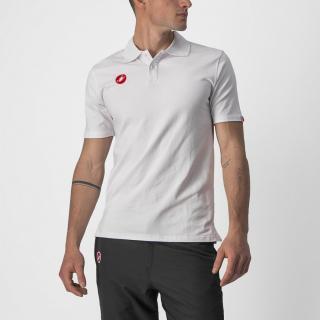 Tricou polo Castelli Race Day Alb XL