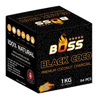 Carbuni Narghilea Black Coco Boss, 26mm, 1kg