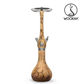 Narghilea WOOKAH din lemn, model Grom, Vas din lemn
