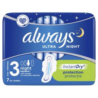 Absorbante Always Ultra Night, M3, 7 bucati