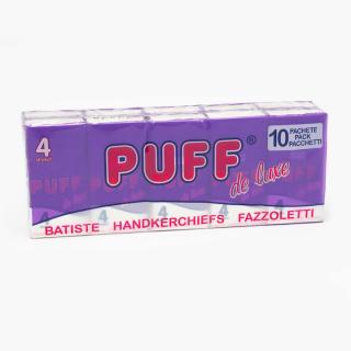 Batiste nazale Puff de Luxe, 4 straturi, 10 bucati