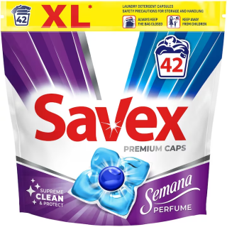 Detergent capsule Savex Super Caps Semana Perfume, 42 spalari, 42 capsule