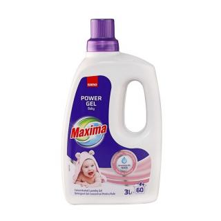 Detergent lichid Sano Maxima Power Gel Baby, 60 spalari, 3L