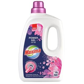 Detergent lichid Sano Maxima Power Gel Soft Silk, 60 spalari, 3L