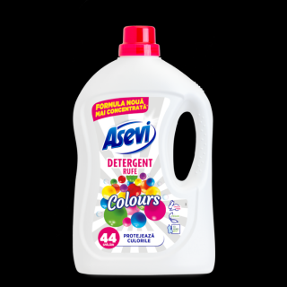 Detergent rufe lichid Asevi Colours, 44 spalari, 2.4L