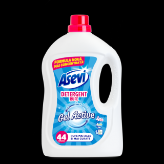 Detergent rufe lichid Asevi Gel Active, 44 spalari, 2.4L