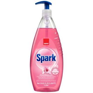 Detergent vase cu pompita Sano Spark Migdale, 1L