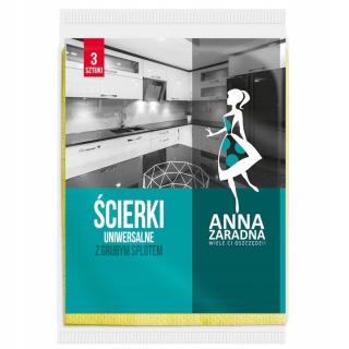 Lavete antibacteriene universale Anna Zaradna, 3 bucati