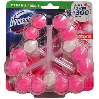 Odorizant pentru toaleta Domestos Power 5 Magnolia, 3x55g