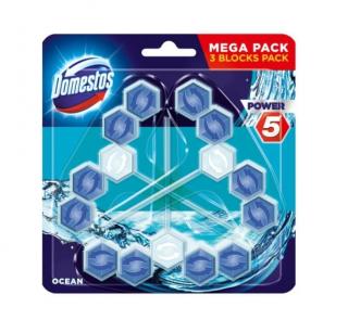 Odorizant pentru toaleta Domestos Power 5 Ocean, 3x55g