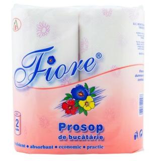 Prosop de hartie pentru bucatarie Fiore, 2 straturi, 2 role