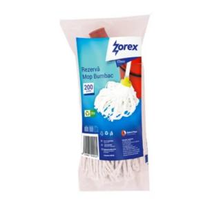 Rezerva Mop din bumbac Zorex Clasic Alb, 200g