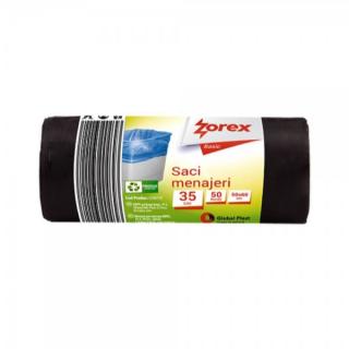 Saci menajeri Zorex, 35L, 50 bucati